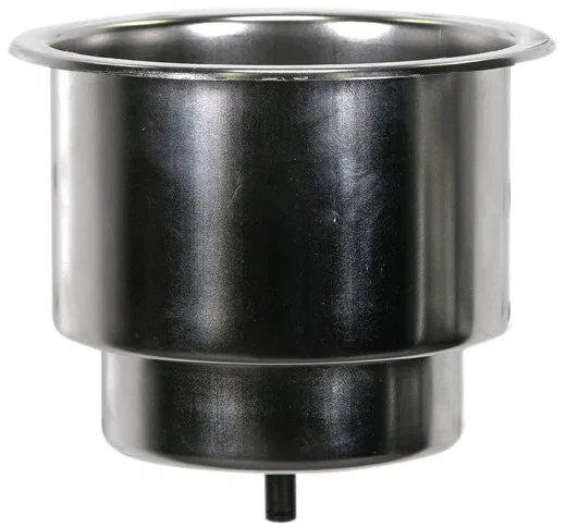 S-3511C – WHITECAP IND Cup Holder, Flush Mount Standard Silver Stainless Steel Non-Lighted 4-3/8 Inch Outside Diamete...